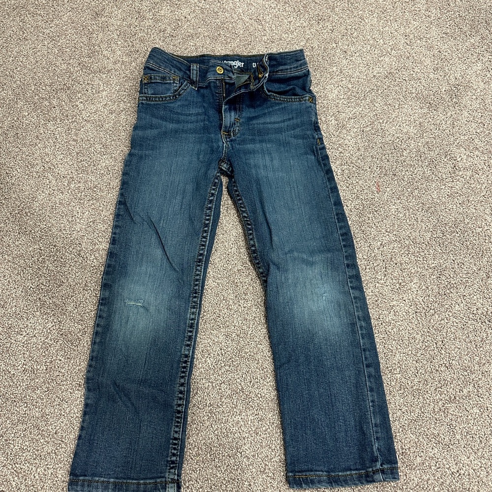 Wrangler Boys Dark Blue Straight Jeans